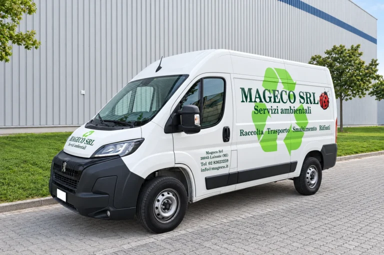 Furgone MAGECO Srl per raccolta e trasporto rifiuti